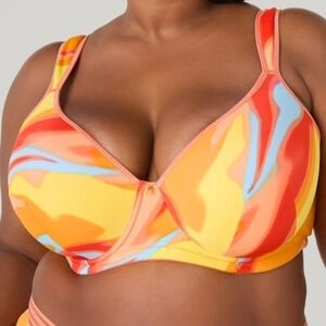 Vibrant Multicolor Women's Swim Top